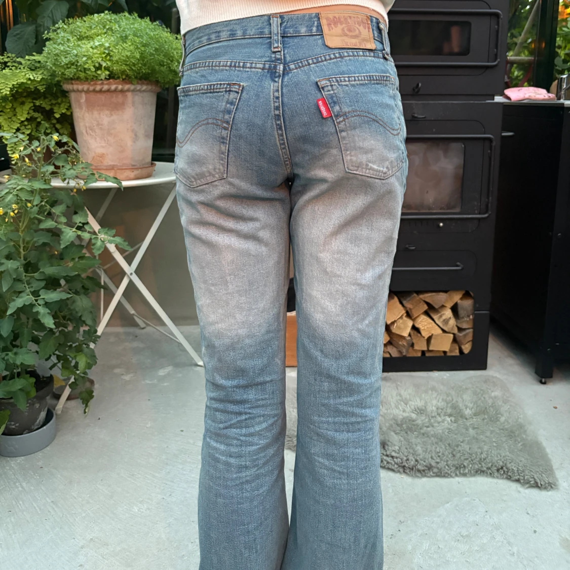 Levis 501 ljusblå bootcut jeans - 1