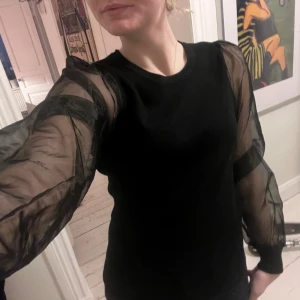 Festtop med meshärmar från Minus - Jättefin festtop  från Minus med meshärmar i storlek M. Har varit väl omhändertagen och är i mycket fint skick 🖤