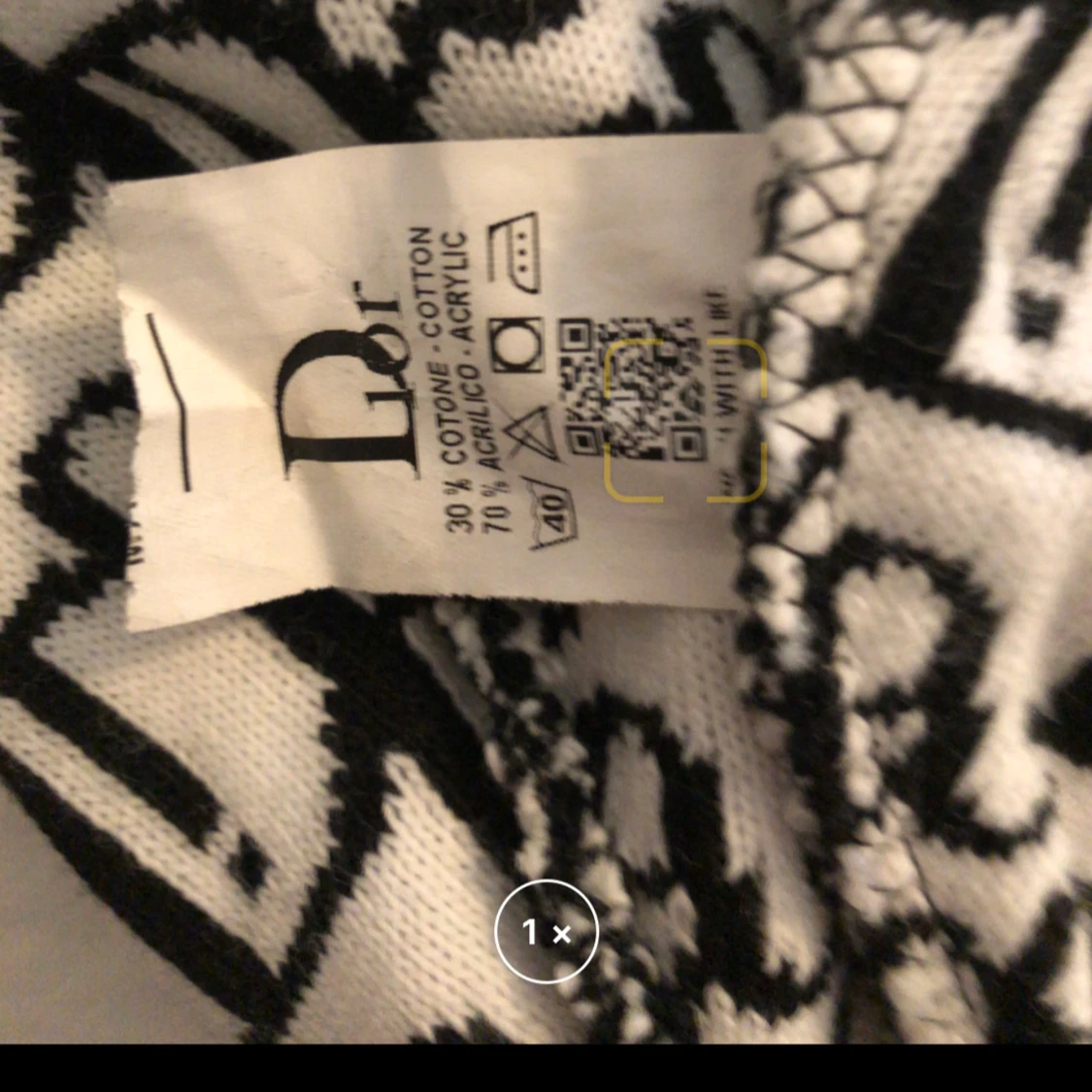 Svartvit mössa från Christian Dior - 3