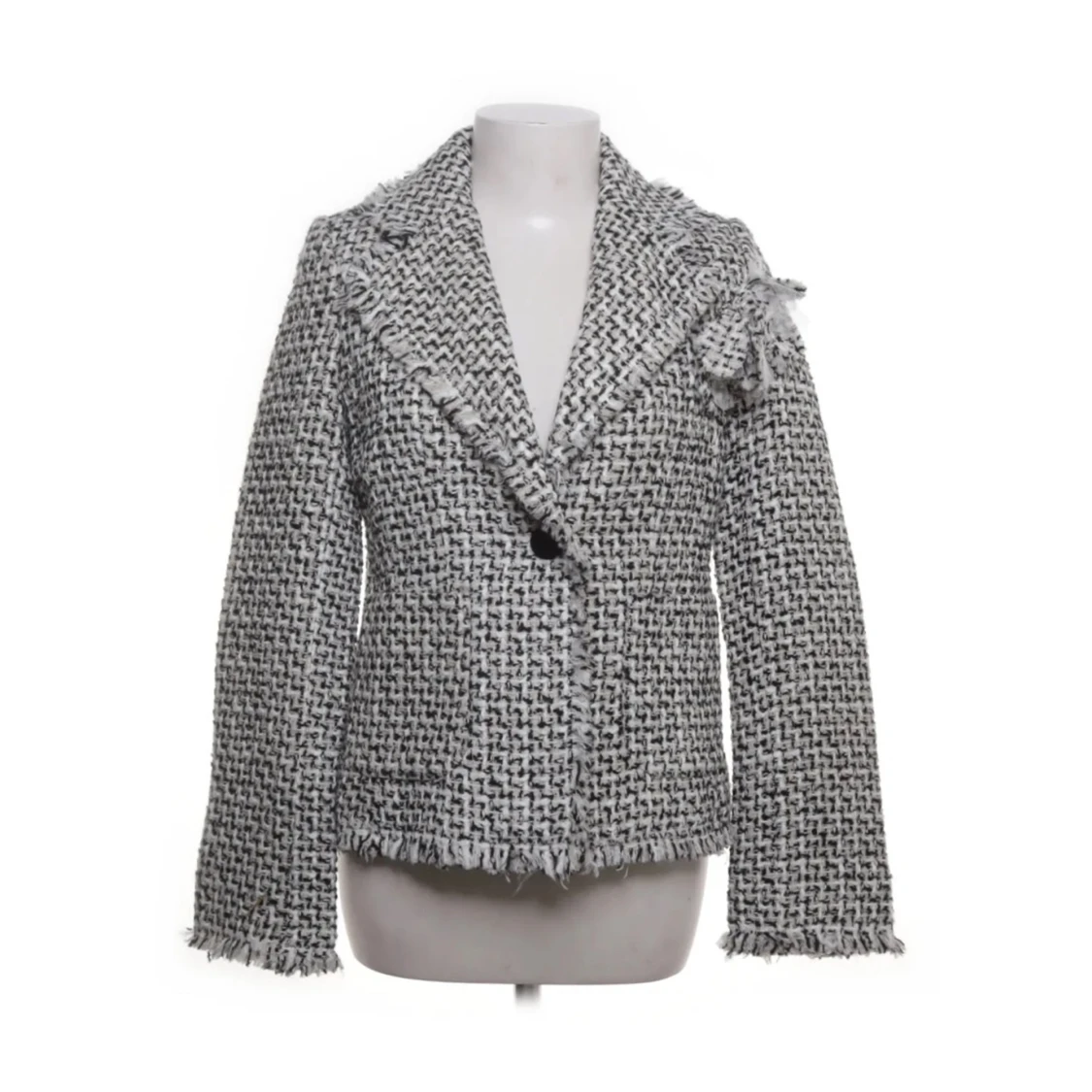 Svartvit rutig kavaj