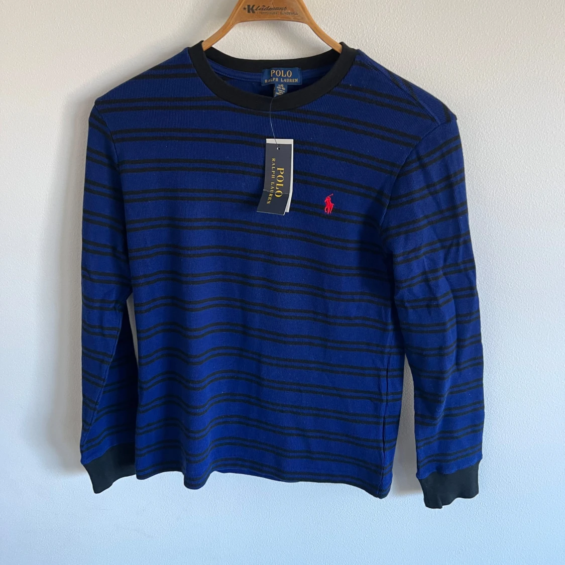 Blå och svart randig tröja från Polo Ralph Lauren