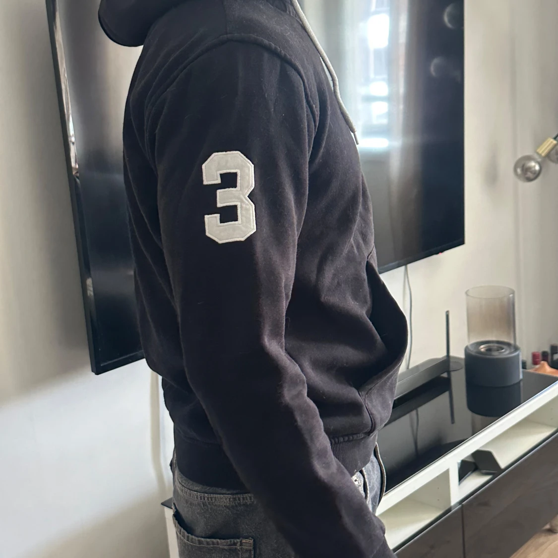 Svart hoodie från Ralph Lauren, M - 1