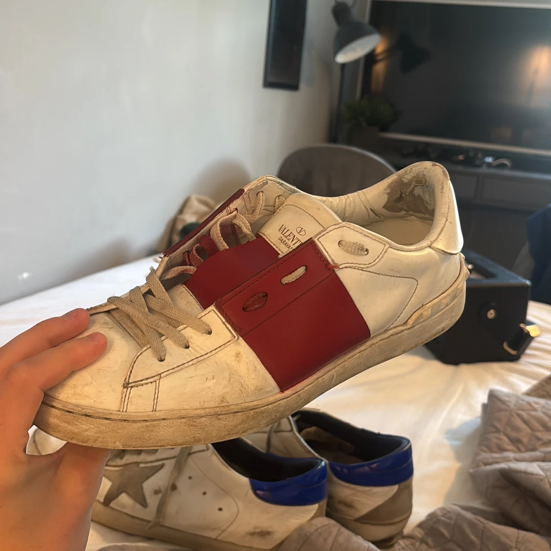 Valentino Garavani Open sneakers vit/röd