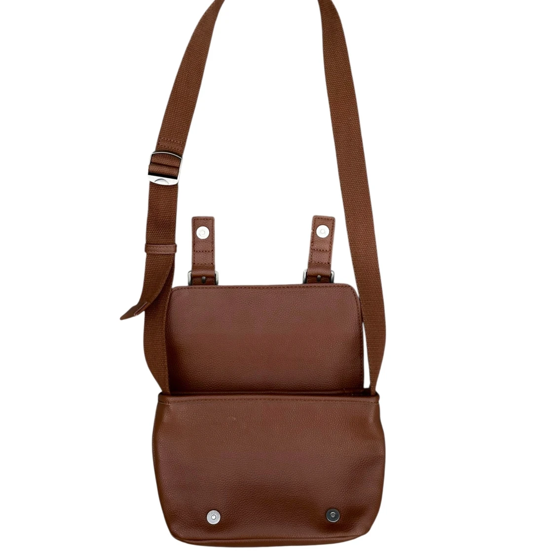 Brun axelväska från Zara i skinn - 2