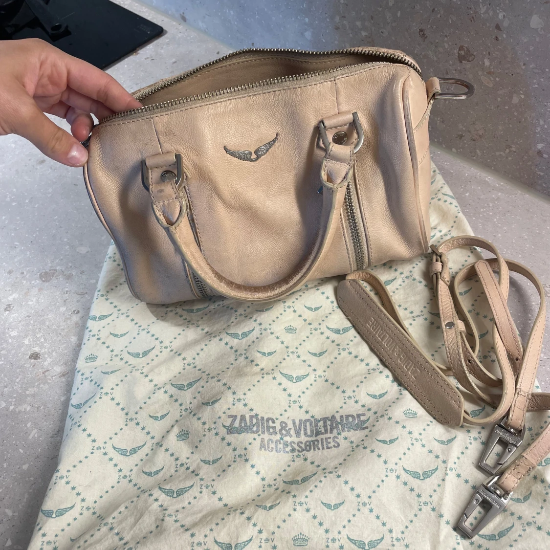 Beige handväska Zadig & Voltaire - 1