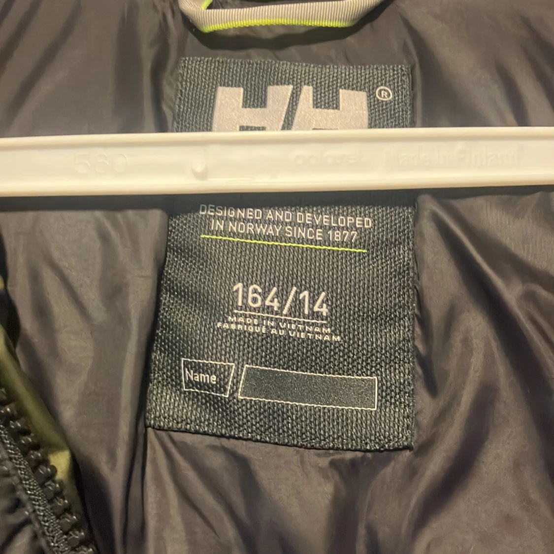 Grön och svart pufferjacka Helly Hansen - 2