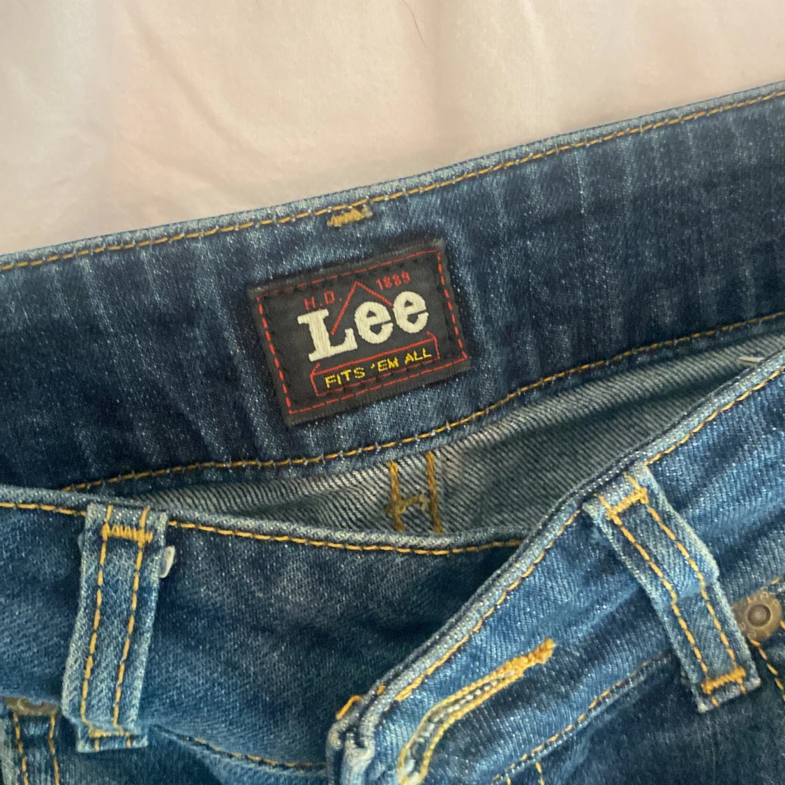 Blå jeansshorts från Lee - 3