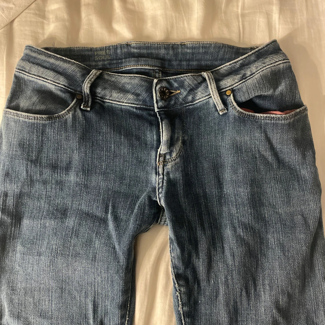 Lågmidjade straight jeans