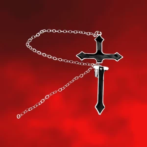 Örhänge - Coolt tvådelat korsörhänge! 🖤🗡️I nyskick. Gjort i tenn och stiftet är av kirurgiskt stål. Köpt på Blue Fox för 249kr, säljer för 49kr! Frakt tillkommer 💌
