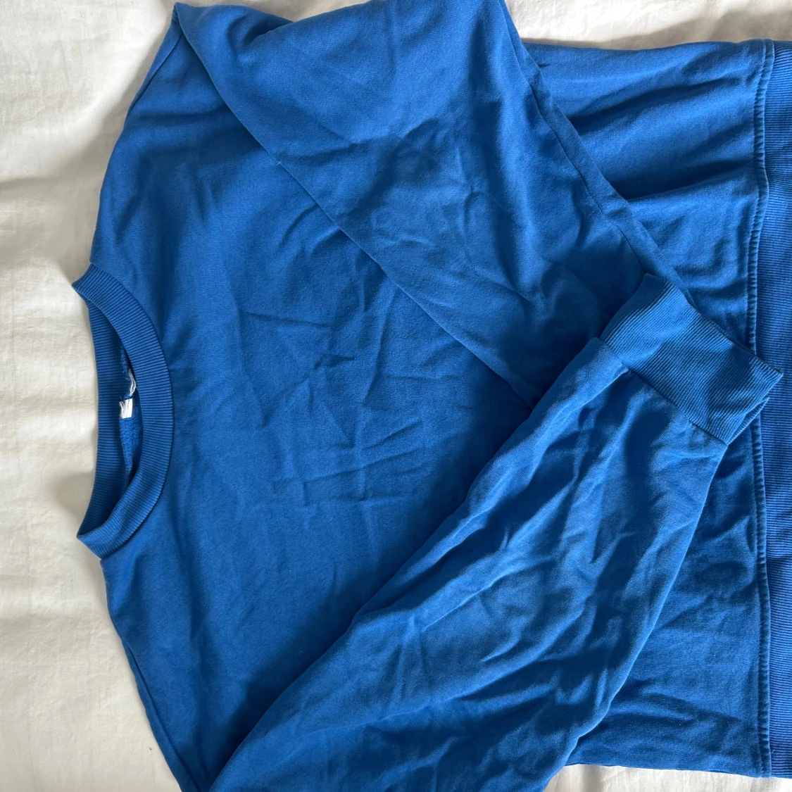 Blå basic sweatshirt