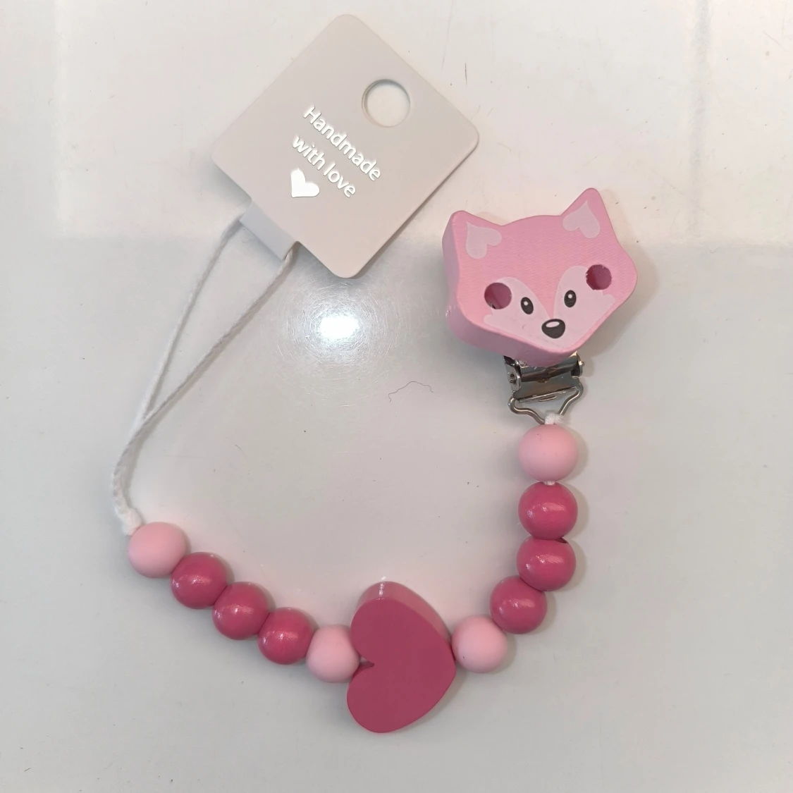 Napphållare med hjärta och räv