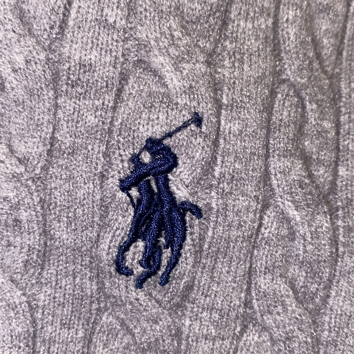 Grå stickad tröja från Ralph Lauren - 3