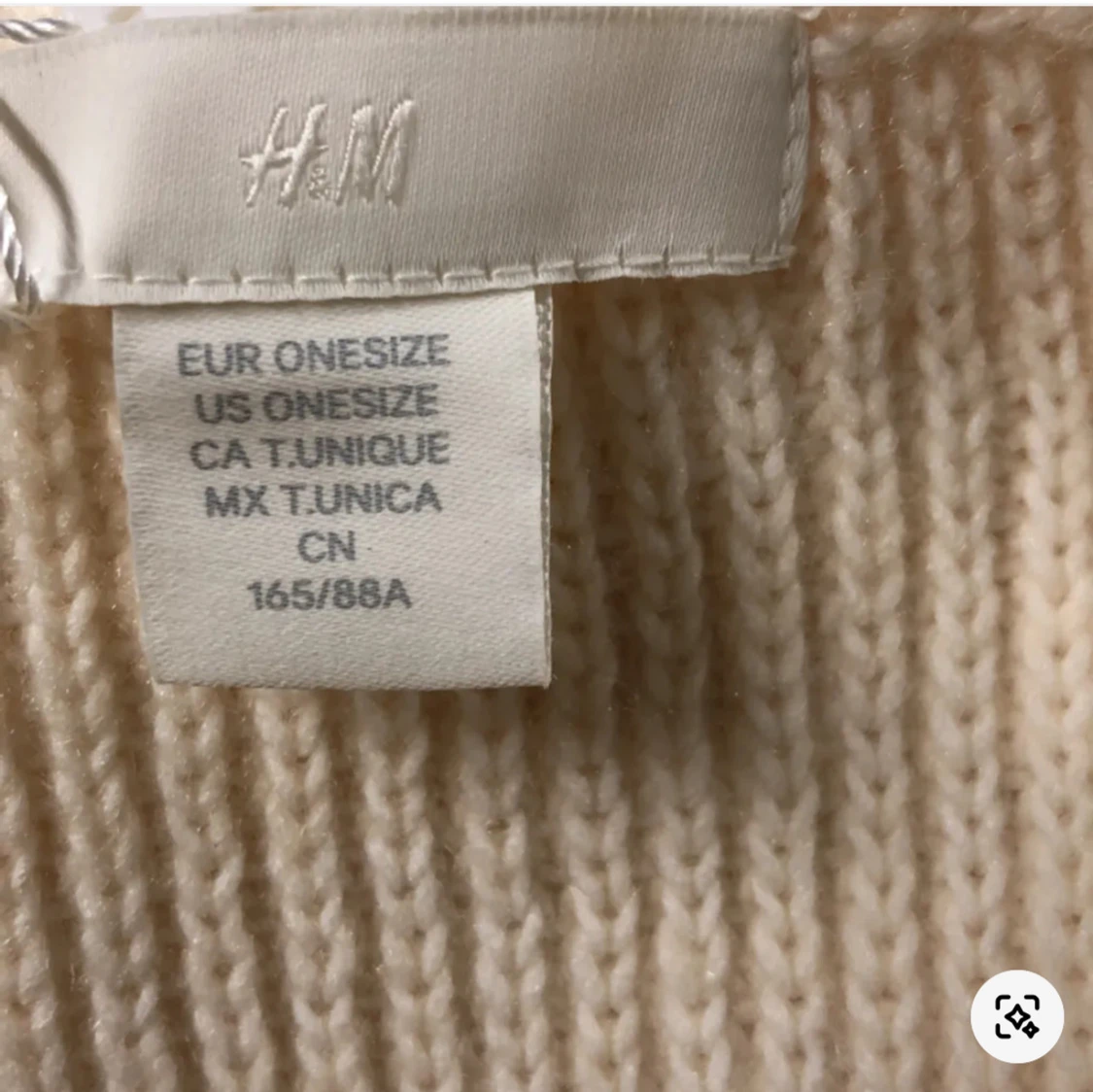 Vit stickad väst från H&M - 2