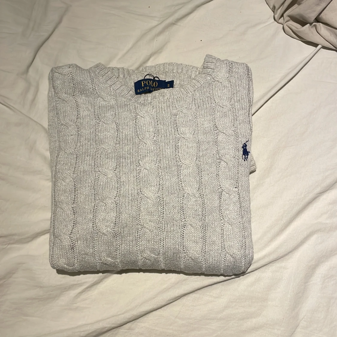 Grå stickad tröja från Polo Ralph Lauren - 1