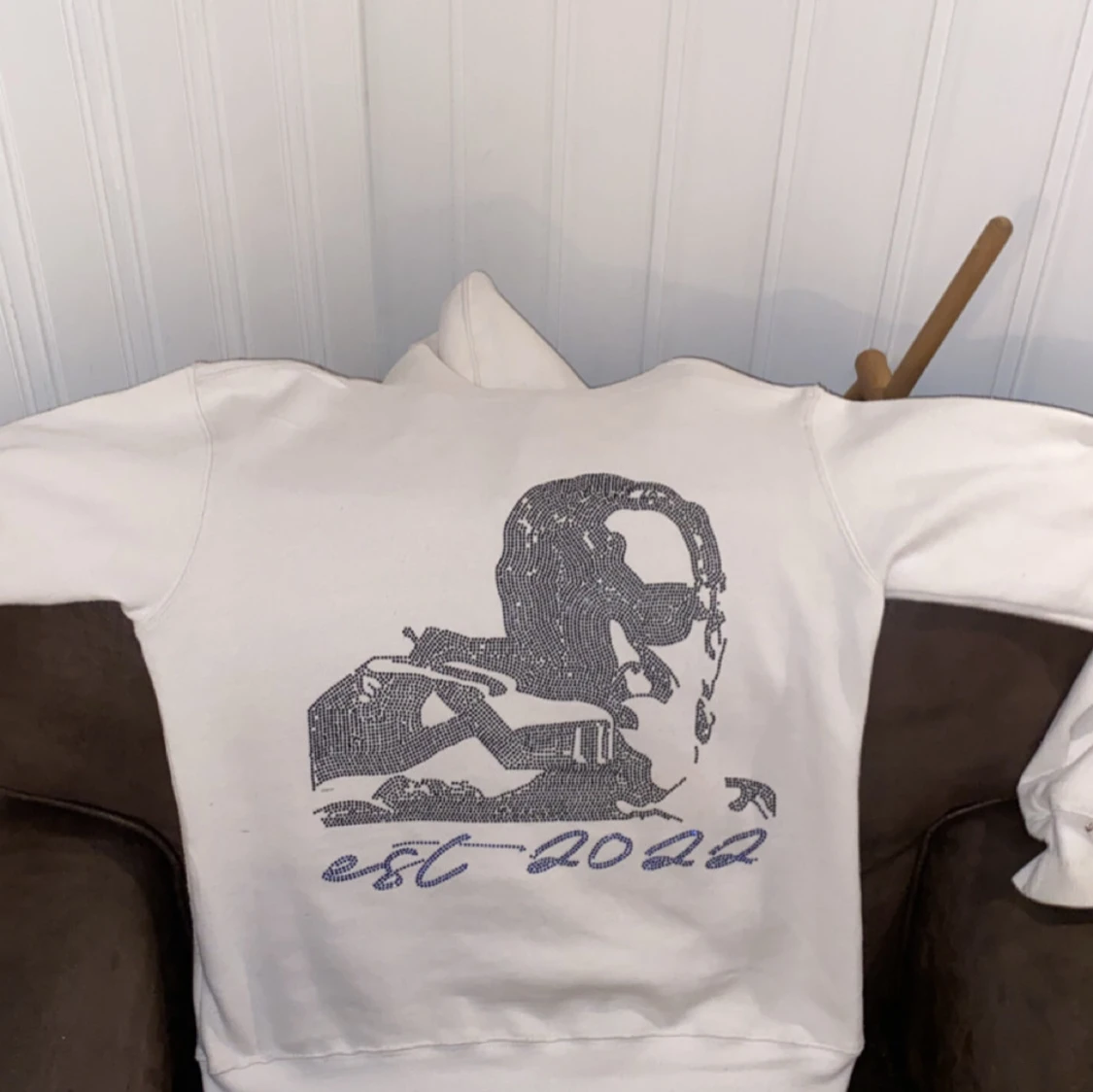 Vit hoodie från Masteme - 1