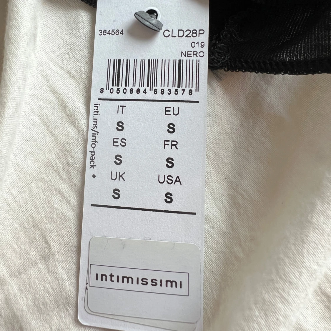 Svart långärmad topp från Intimissimi - 2