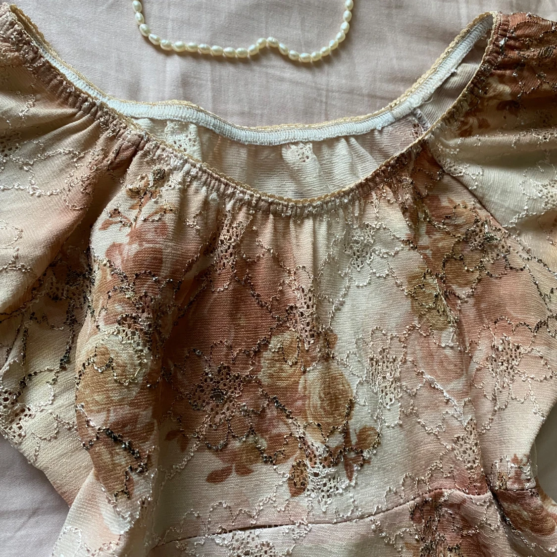 Söt coquette topp blommig - 1