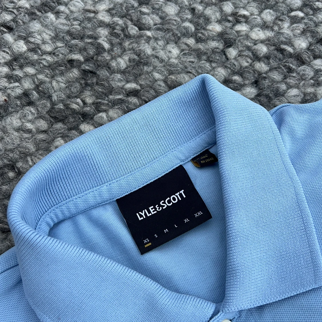 Ljusblå lyle & scott piké - 2