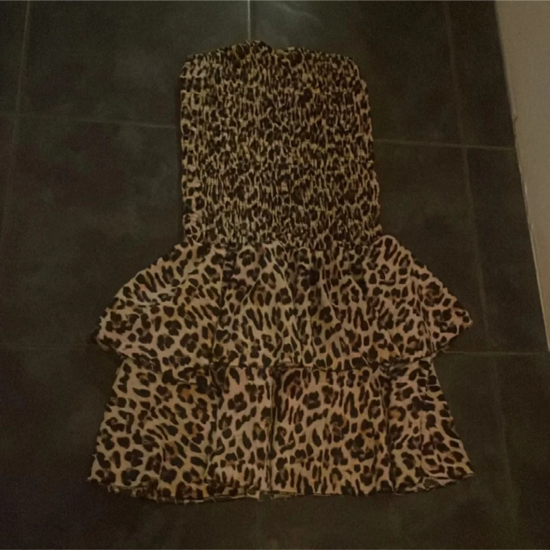 Leopardmönstrad klänning