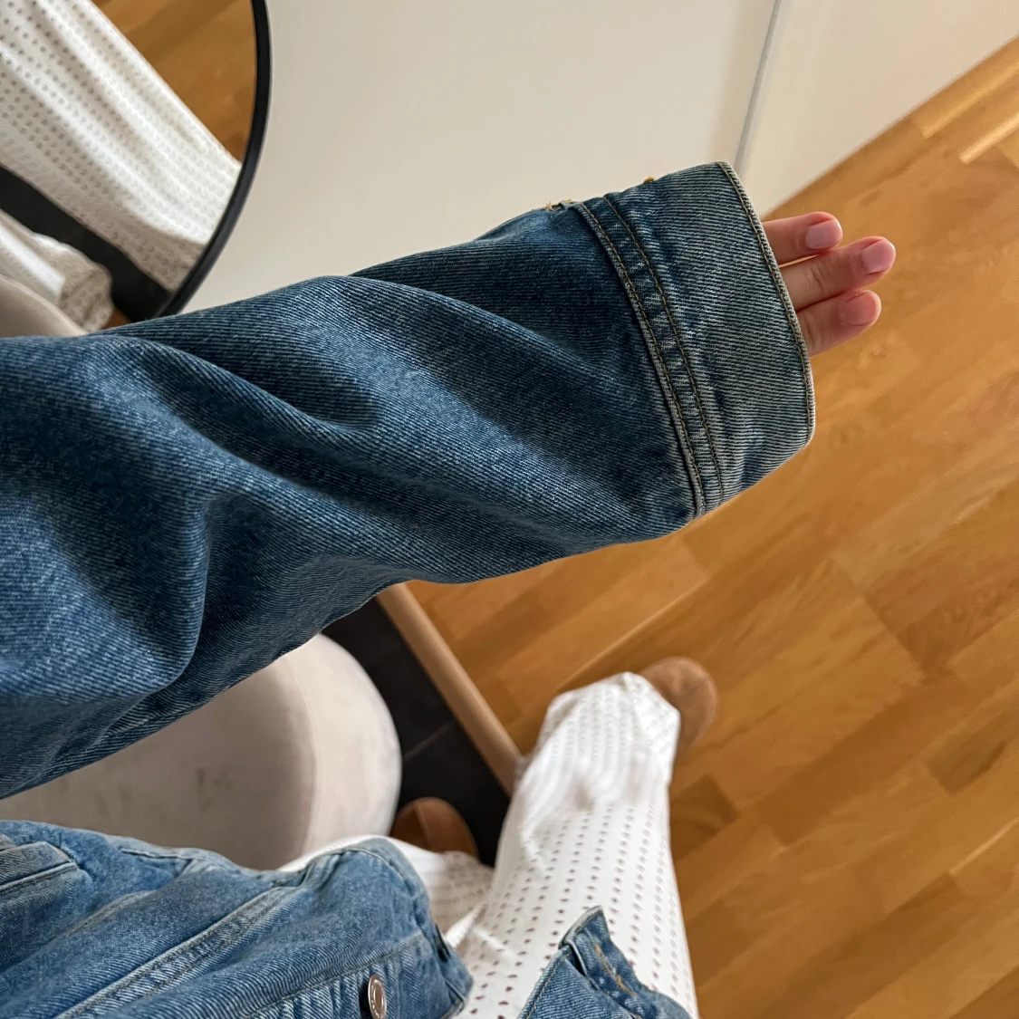 Blå jeansjacka från Lindex - 2