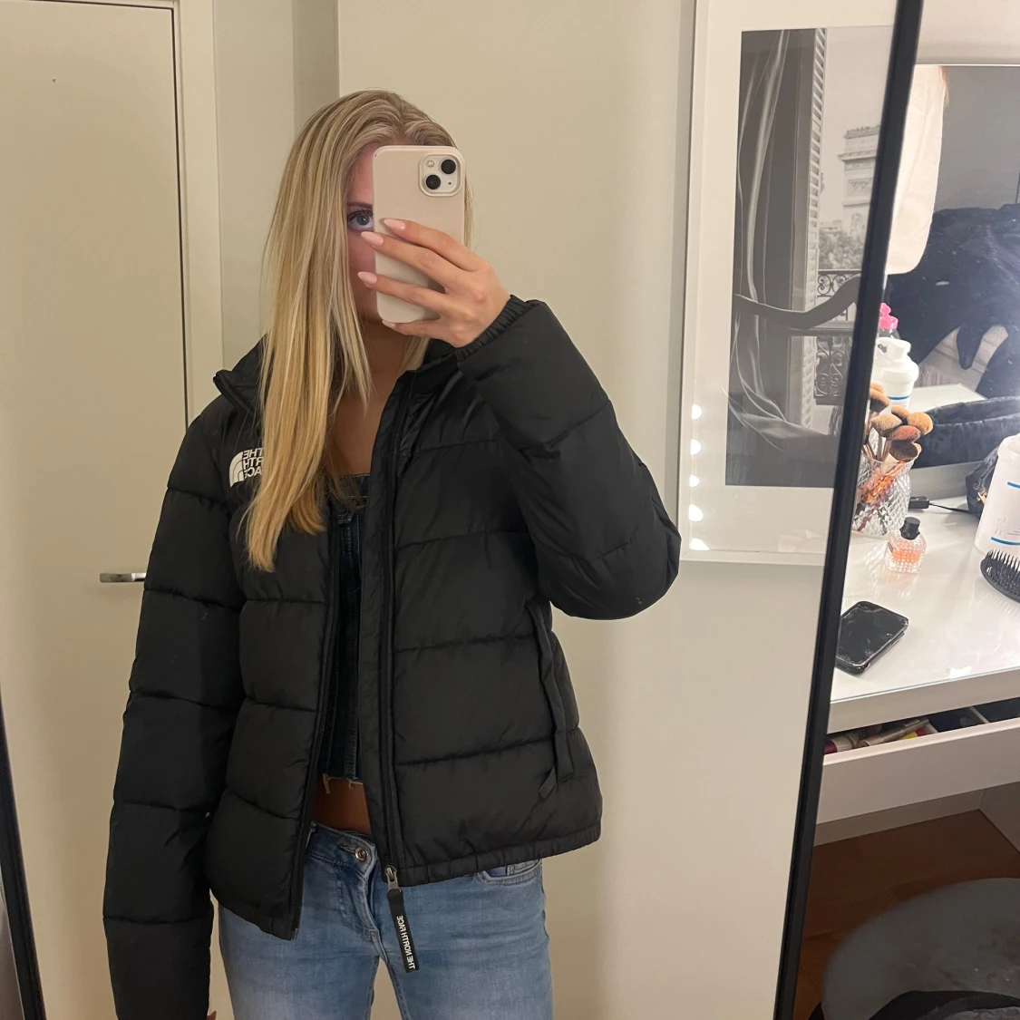 Svart dunjacka från The North Face