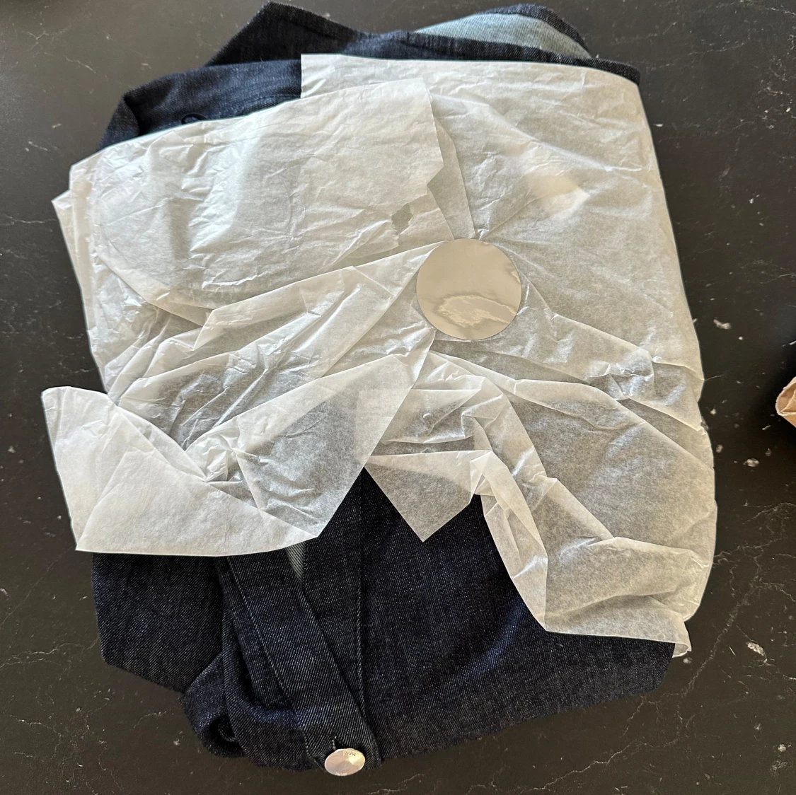 Mörkblå jeansklänning från Zara - 2