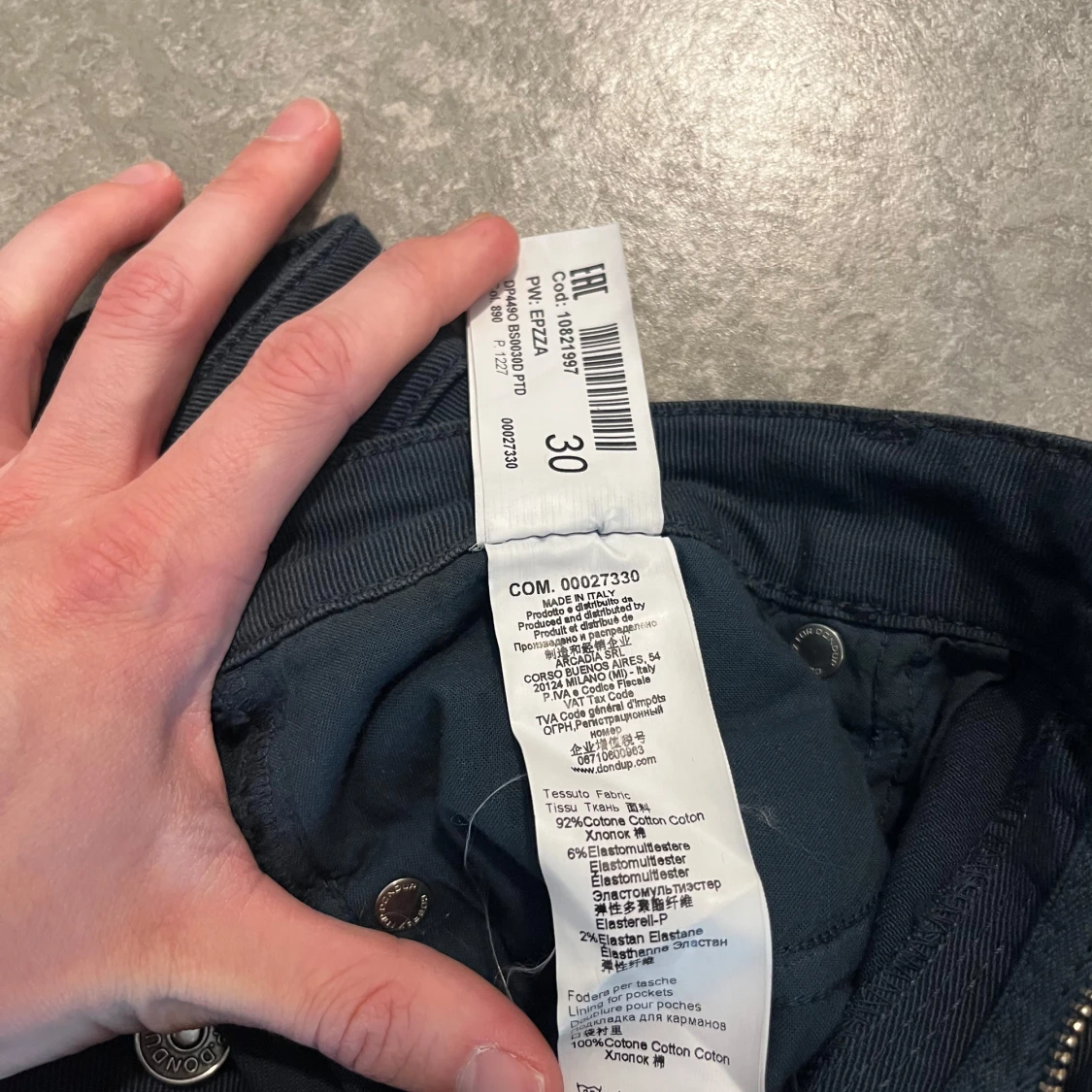 Mörkblå bootcut jeans från Dondup - 2