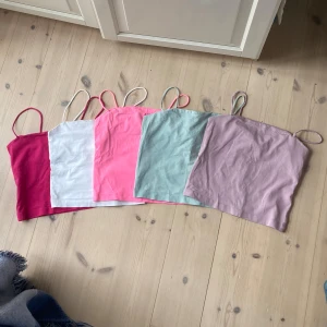 Fem färgglada linnen från Gina Tricot - Linnen från Gina Tricot i färgerna cerise, vit, rosa, mintgrön och lila. Alla för 150 kr eller 50 kr styck🌷