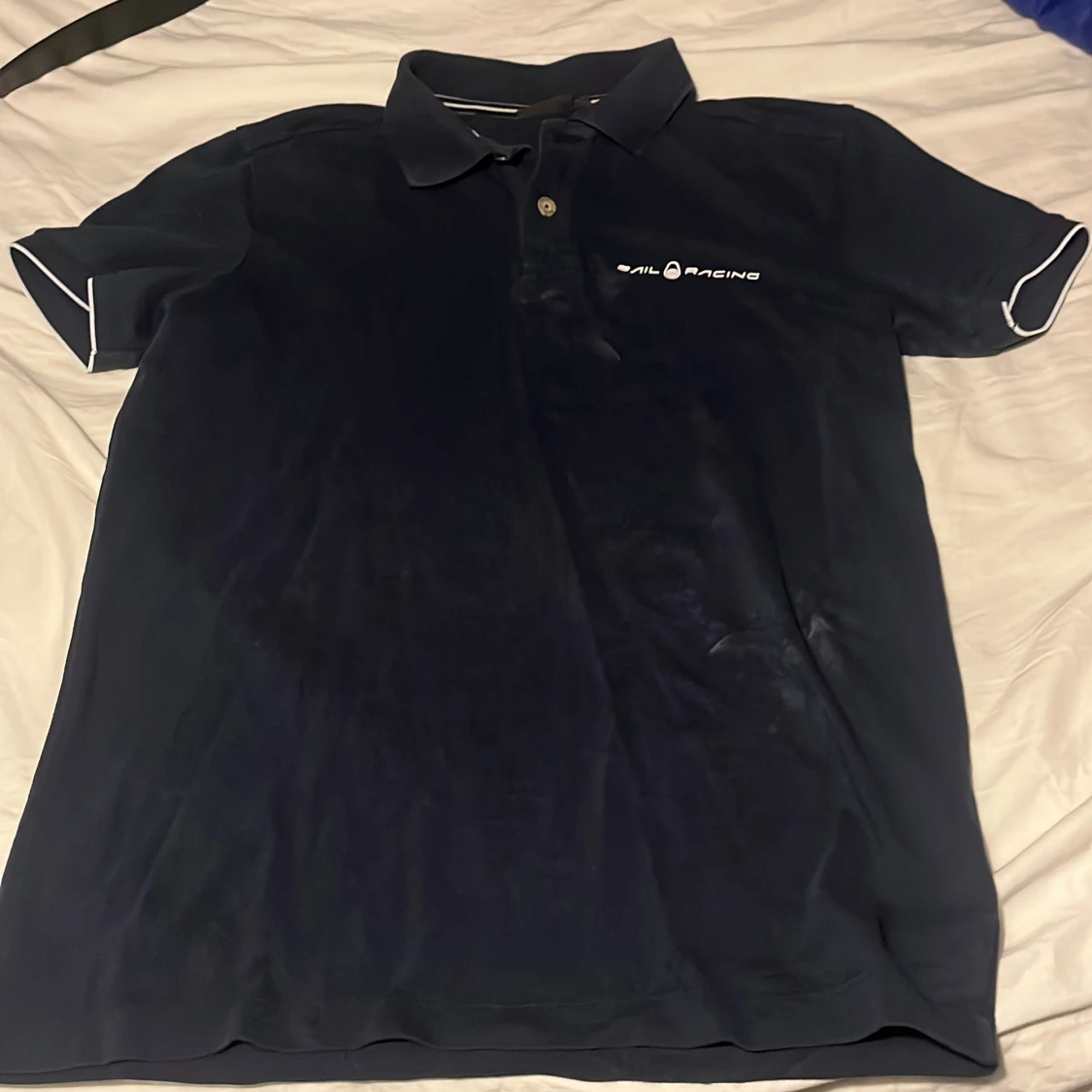 Marinblå pikétröja Sail Racing S