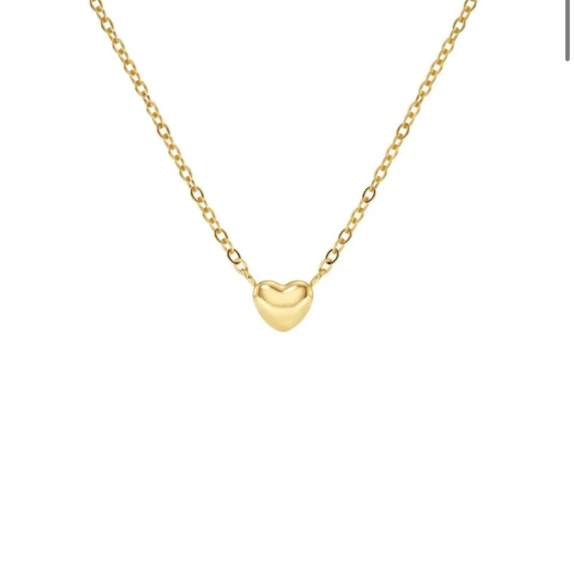 Guld halsband hjärta - 1