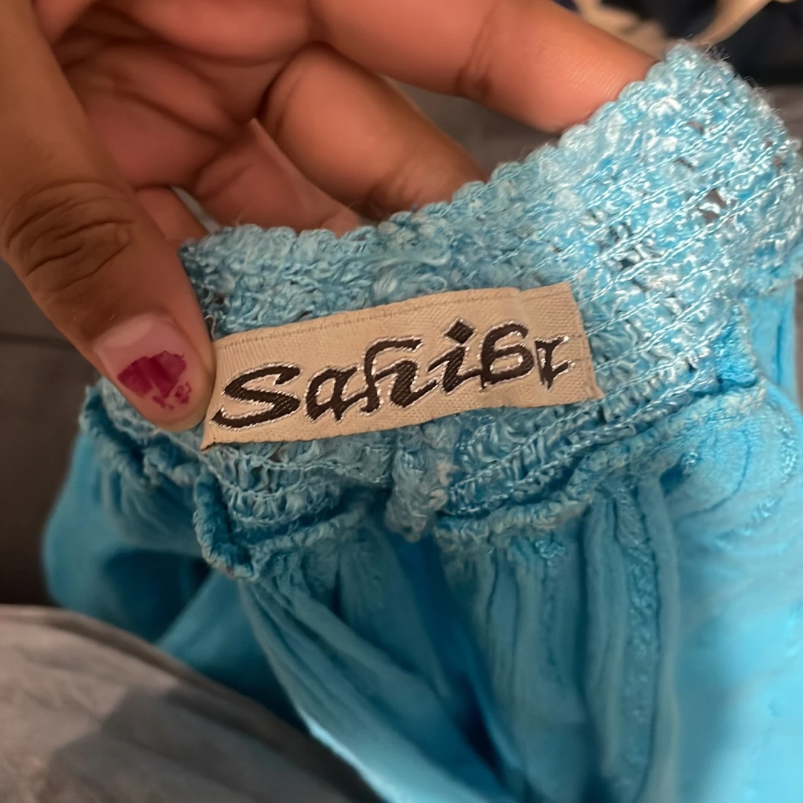 Turkos ärmlös linnetopp - 4