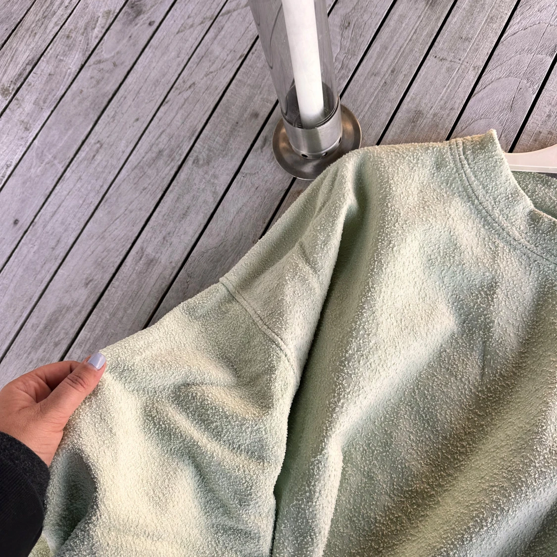 Ljusgrön frottétröja från American Vintage - 2