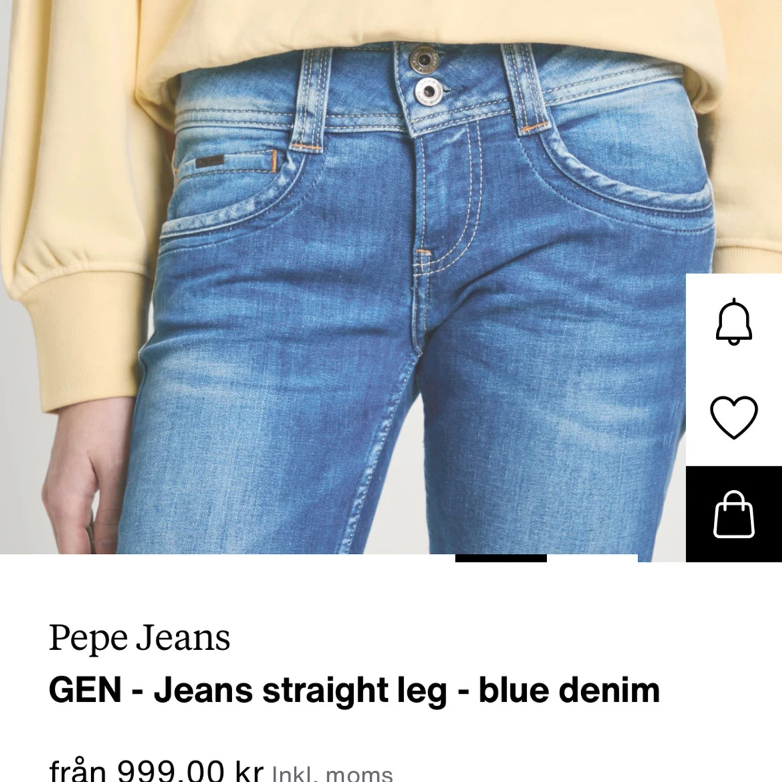 Blå jeans straight leg från Pepe Jeans - 1