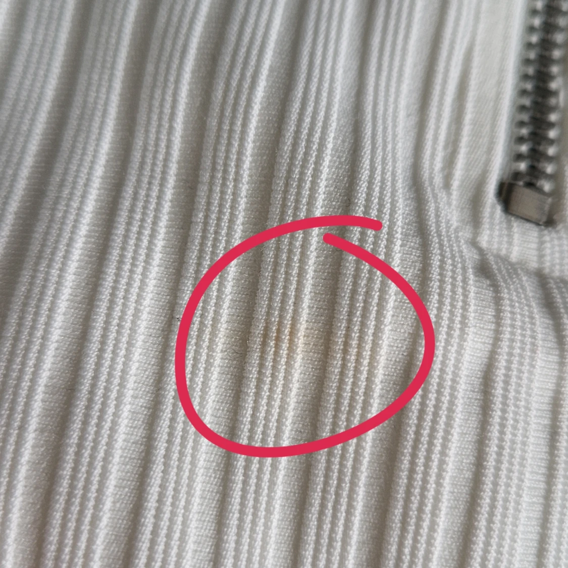 Vit ribbad långärmad tröja Forever 21 💗 - 2