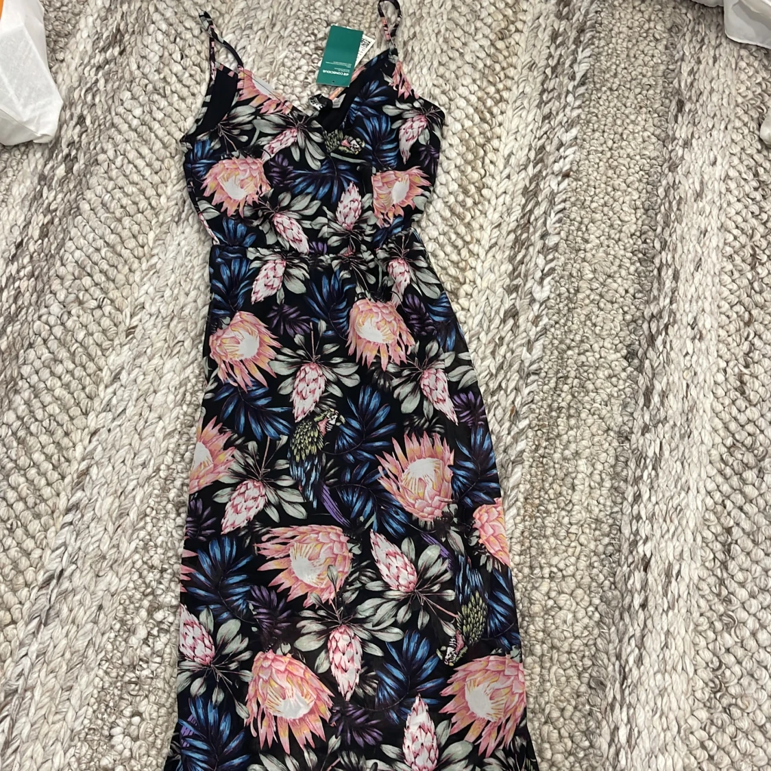 Blommig långklänning från H&M 