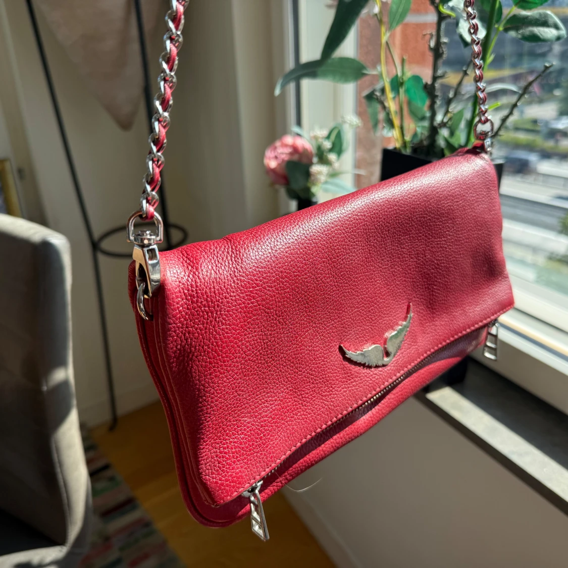 Röd skinn axelväska från Zadig & Voltaire - 1