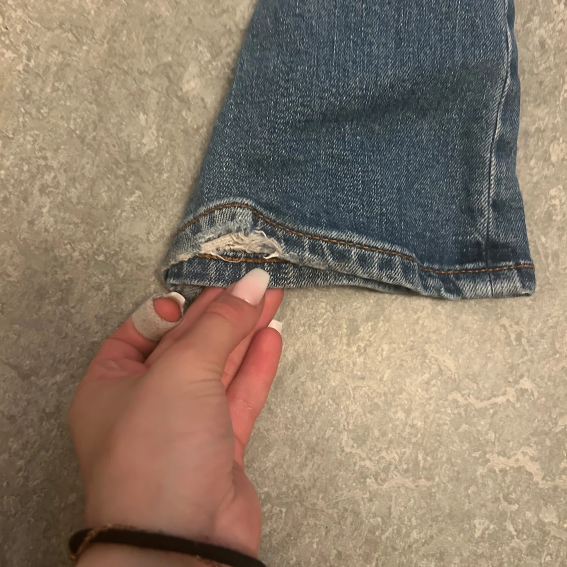 Blå bootcut jeans från 157 lowboot - 2