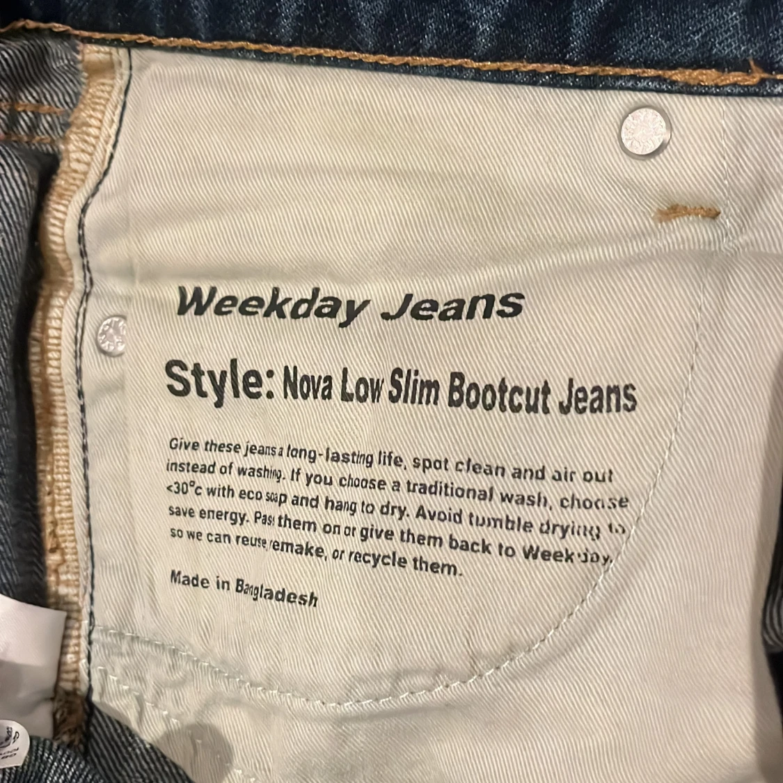 Weekday Nova Bootcut Jeans blå - 1