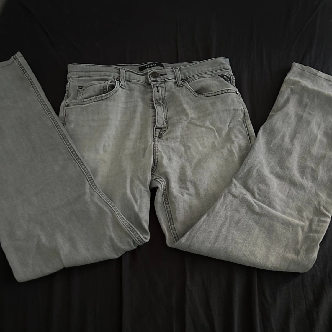 Grå Replay jeans straight fit - 3