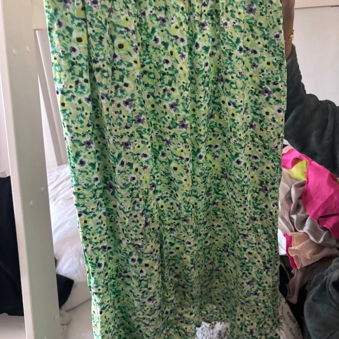 Grön blommig kjol - 1