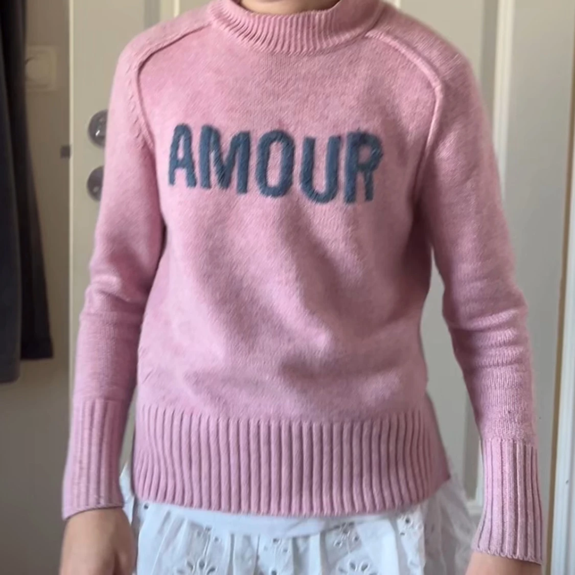 Rosa Zadig tröja med texten 'AMOUR'