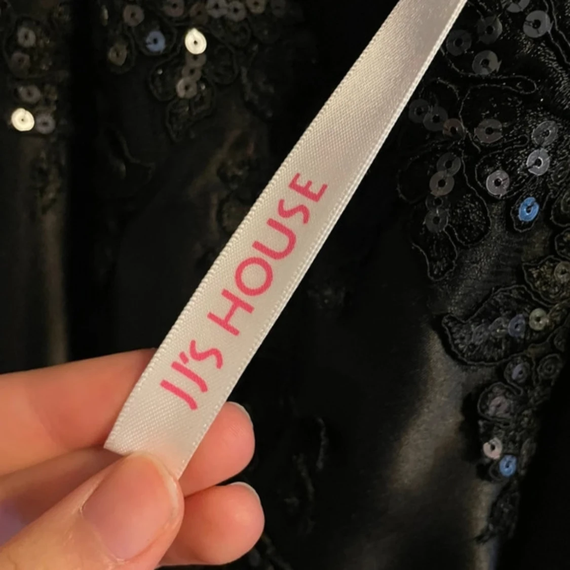 Svart, lång balklänning - 4