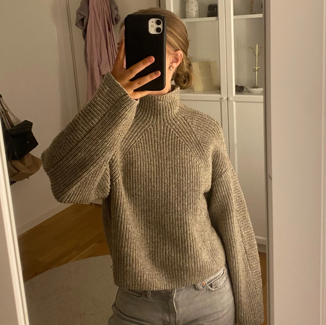 Beige stickad tröja från H&M - 3