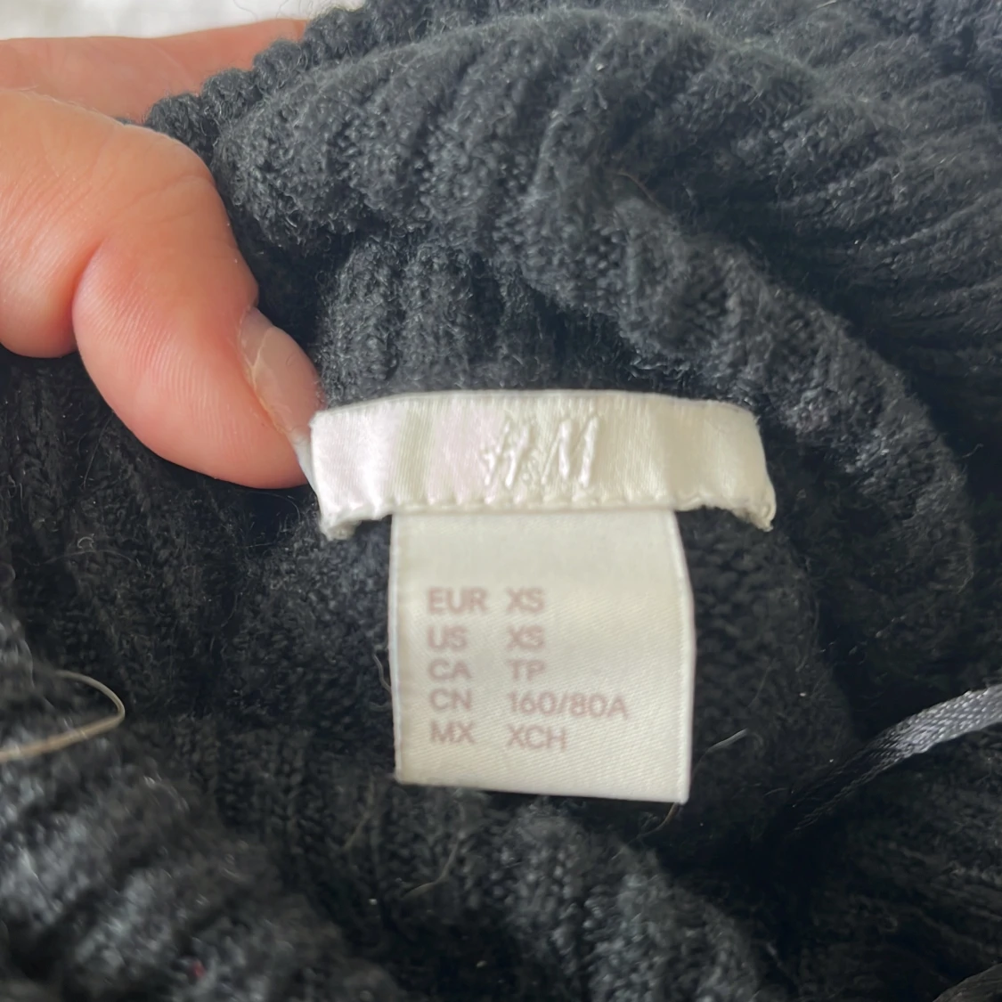 Svart polotröja från H&M XS - 1