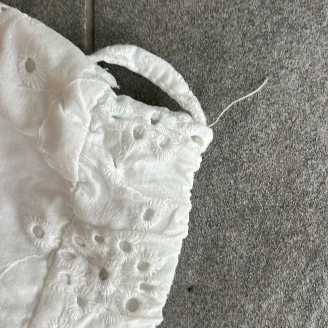 Vit broderad långkjol Made in Italy - 3