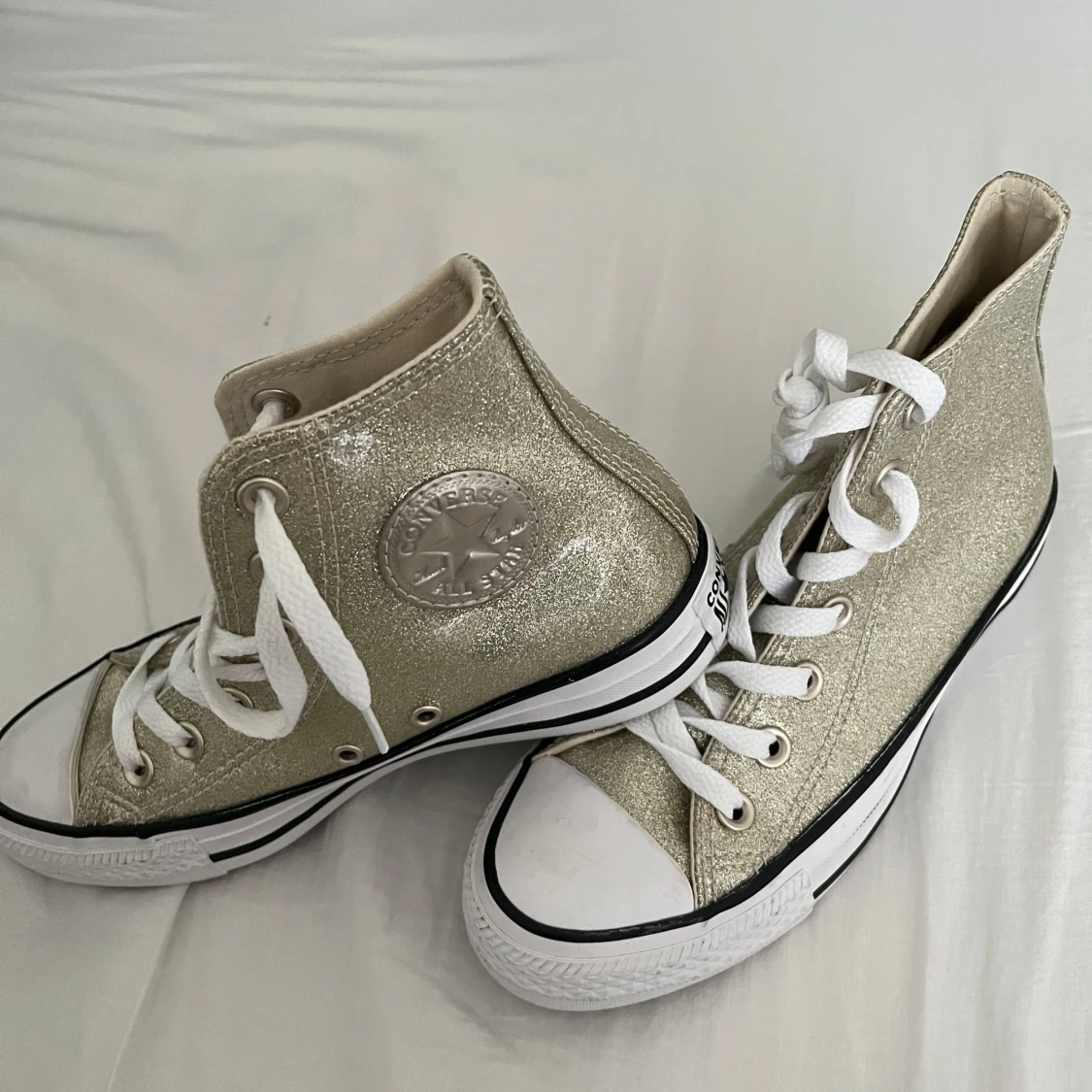 Glittriga guld Converse All Star - 1
