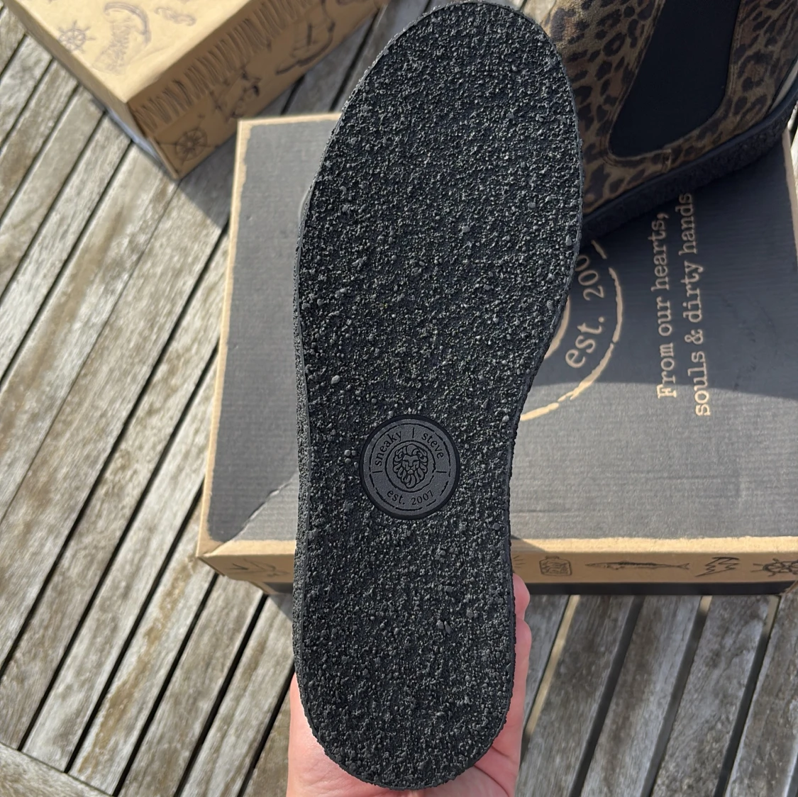 Leopardmönstrade chelsea boots från Sneaky Steve - 2