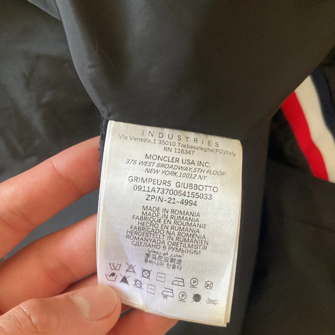 Svart Monclee Windbreaker - 3