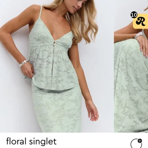 Grönt Linne Gina Tricot - Säljer detta superfina linnet då det är lite för litet för mig, endast använt en gång💕nypris 260kr och köpt från Gina Tricot💕