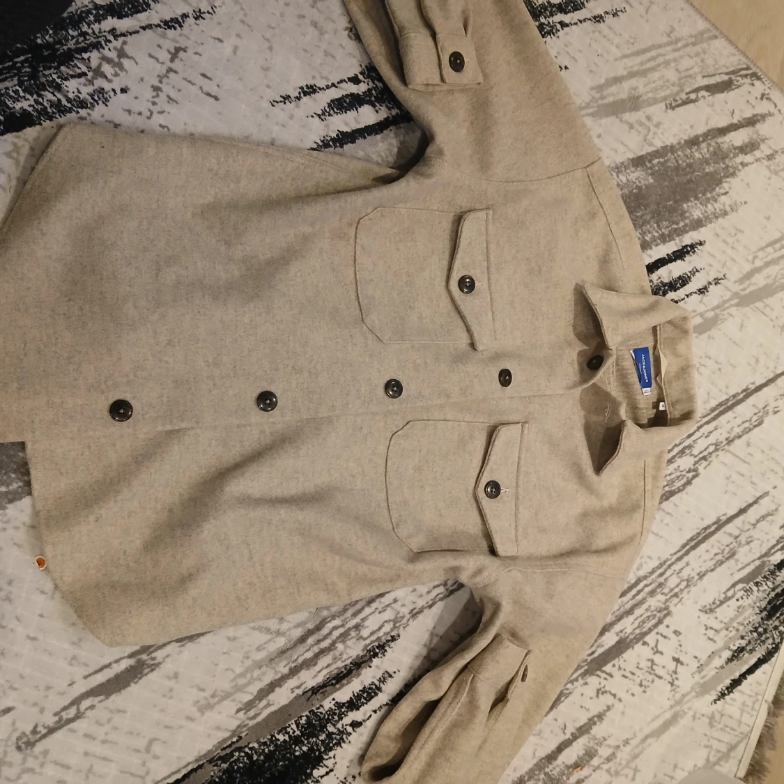 Beige overshirt från jack&jones - 1